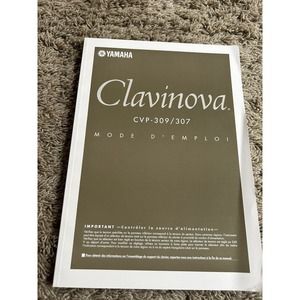NEW Yamaha Clavinova CVP 309/307 Owners Manual PB 2004 *FRENCH* NEVER USED Y22